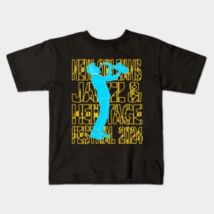 New Orleans Jazz Festival 2024 Kids T-Shirt